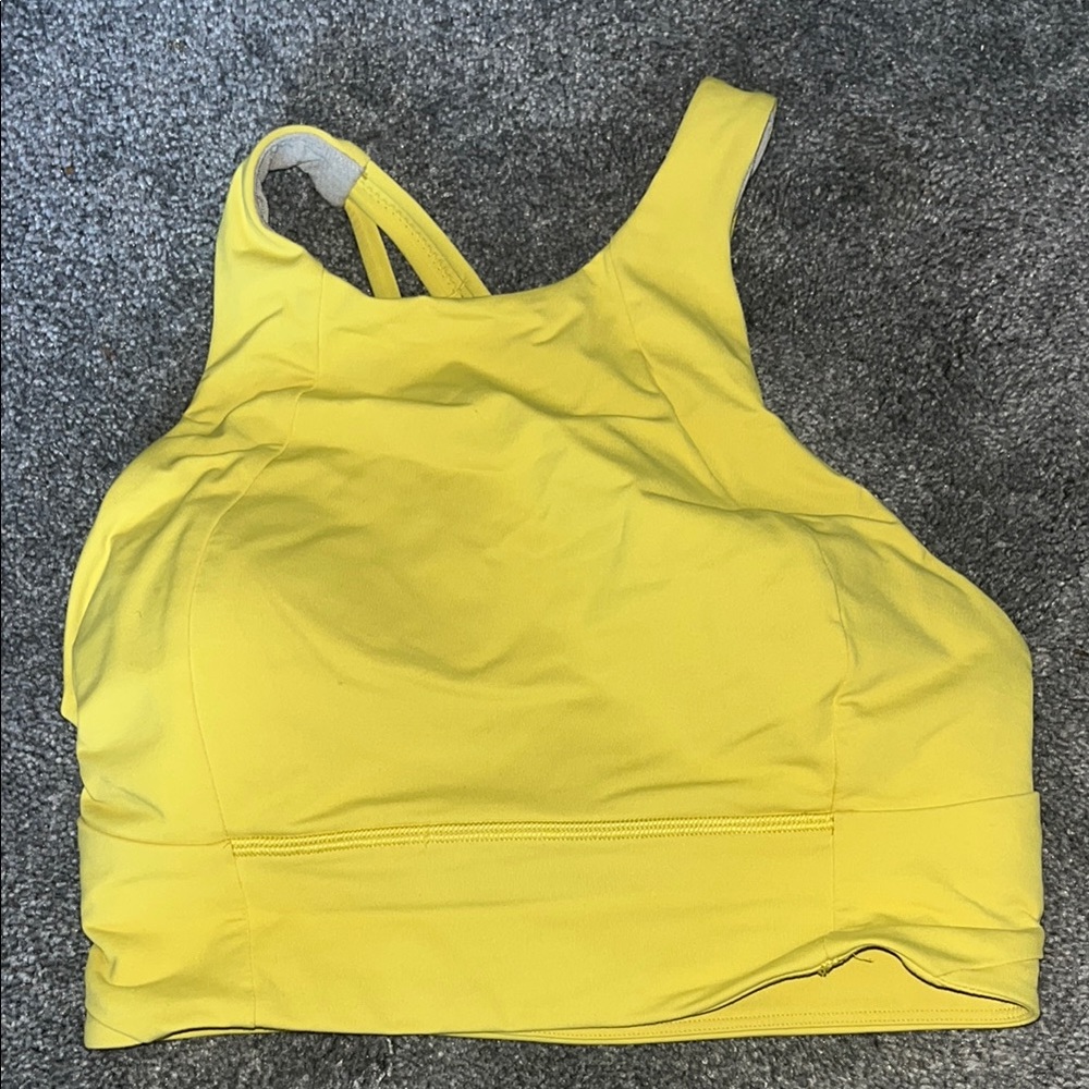 Lululemon Athletica Bright Yellow Sports Bra